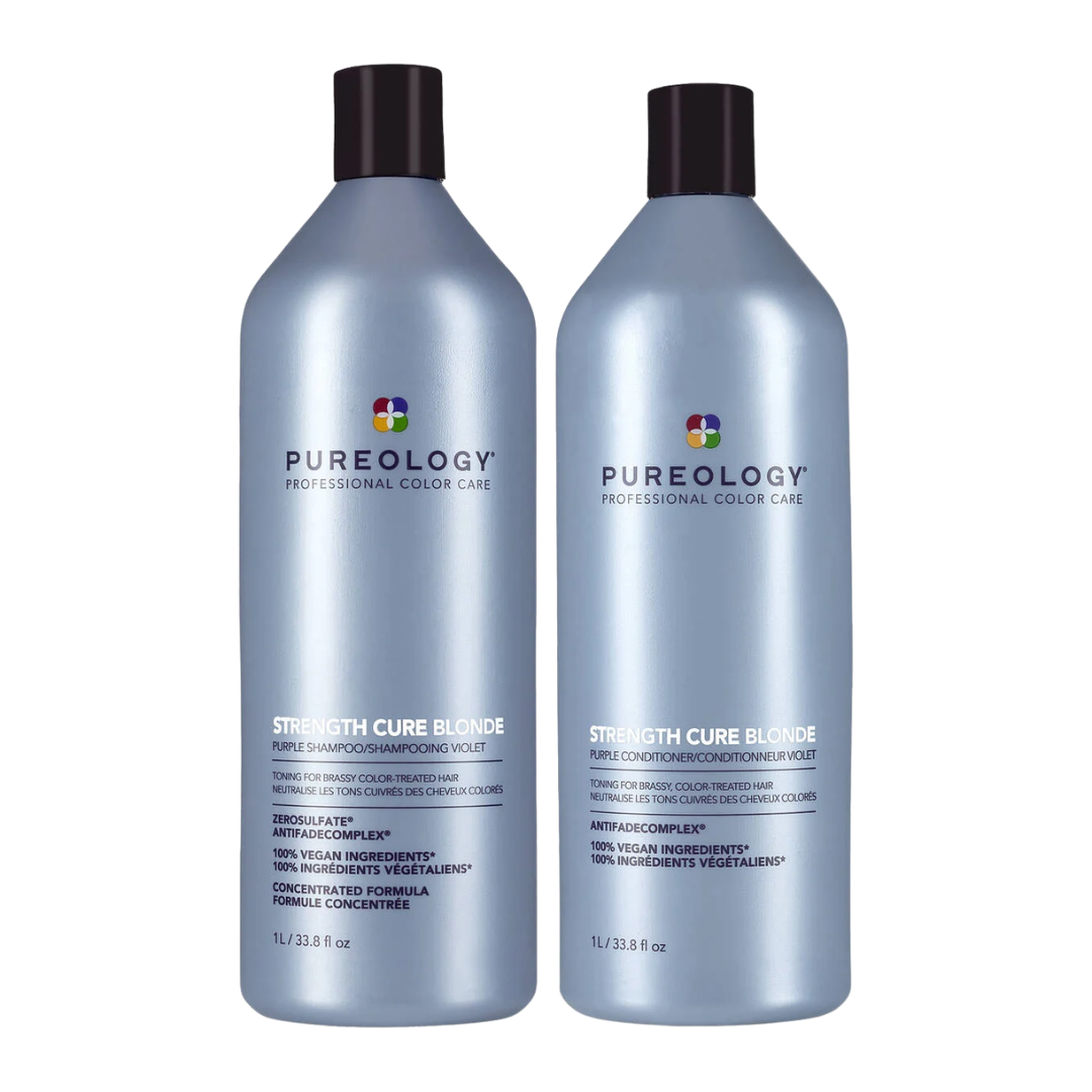 Pureology Strength Cure Blonde Shampoo & Conditioner Duo | Salon Size Routine at Moda Salon