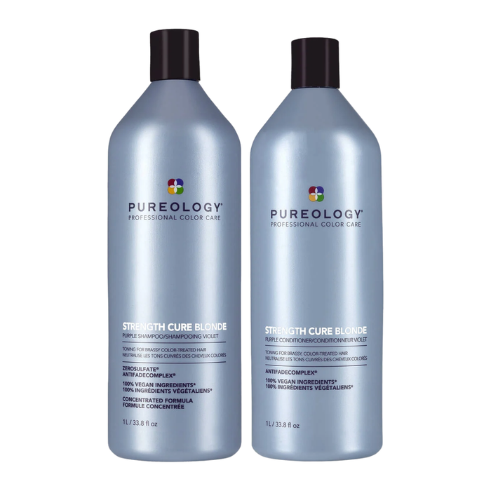 Pureology Strength Cure Blonde Shampoo + Conditioner Duo 1000 ml