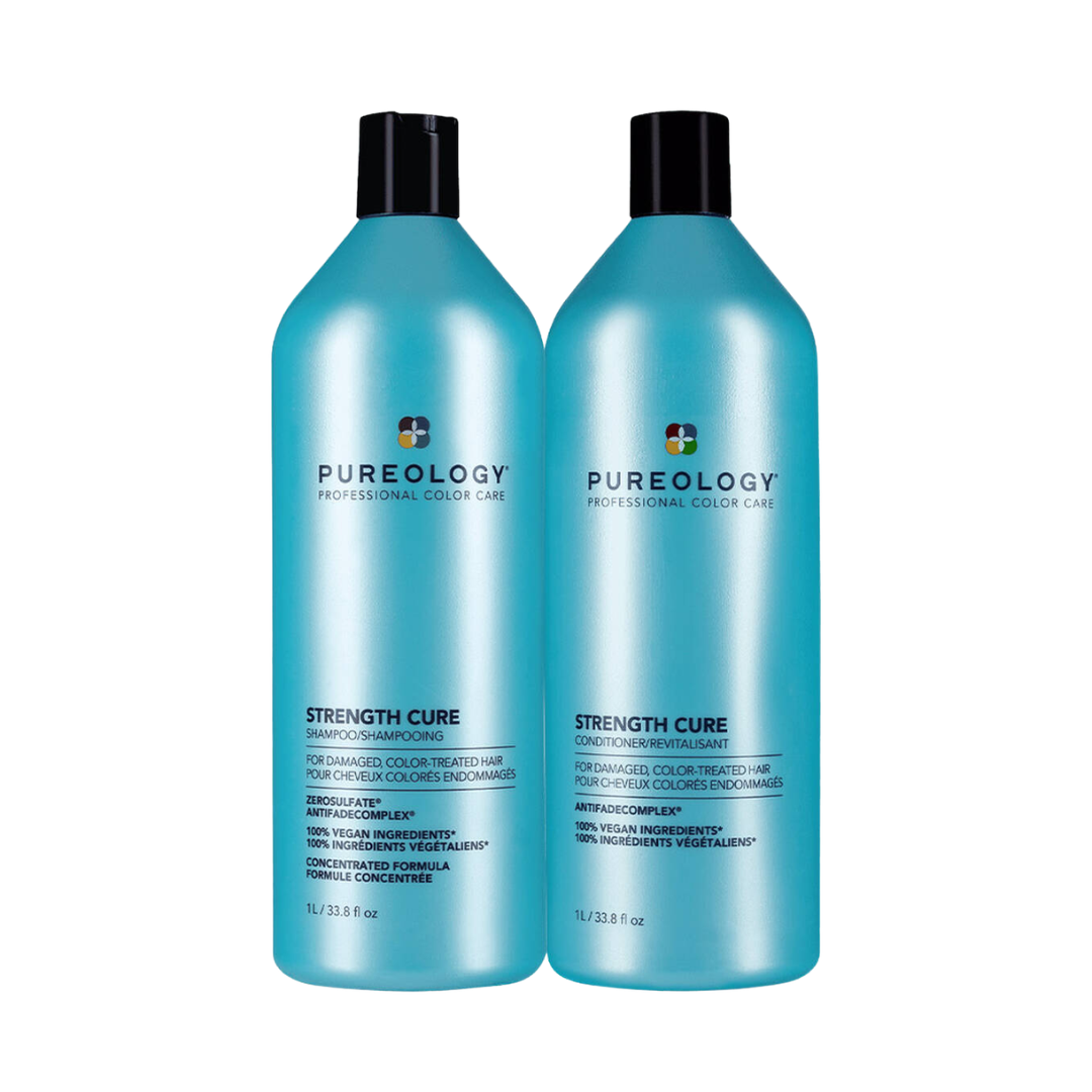 Pureology Strength Cure Shampoo & Conditioner Duo | Salon Size Routine at Moda Salon
