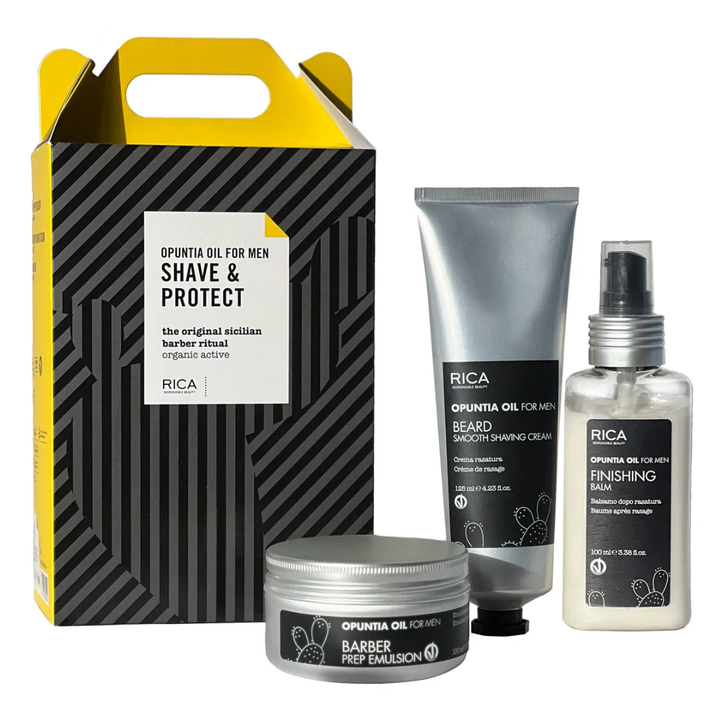 Rica Opuntia Oil for Men Shave + Protect Barber Kit