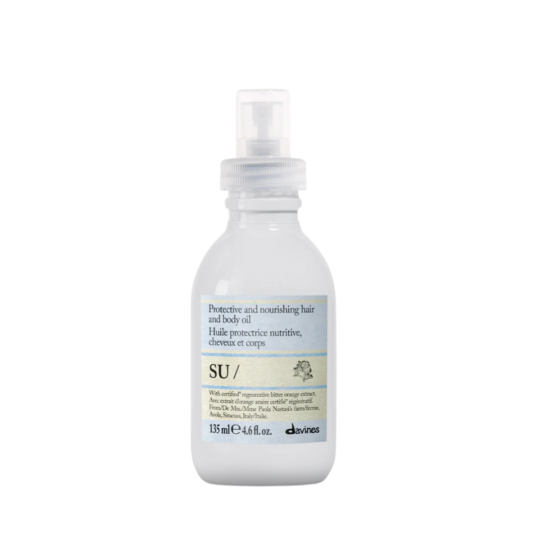 Davines SU Hair & Body Oil | UV-Protective Nourishing Oil for Hair and Skin