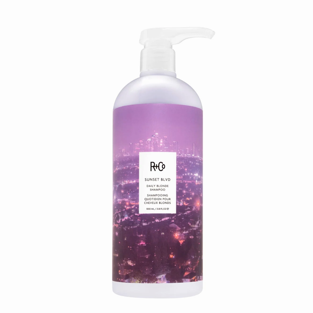 R+Co Sunset Blvd Daily Blonde Shampoo | Brightening Cleanse for Blonde Hair