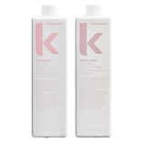 Kevin Murphy Angel Wash + Rinse Pro Duo - Litre Volume Set for Fine and Colour-Treated Hair