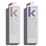 Kevin Murphy Hydrate Me Wash + Rinse Pro Duo - Litre Moisturising Set for Dry and Colour-Treated Hair