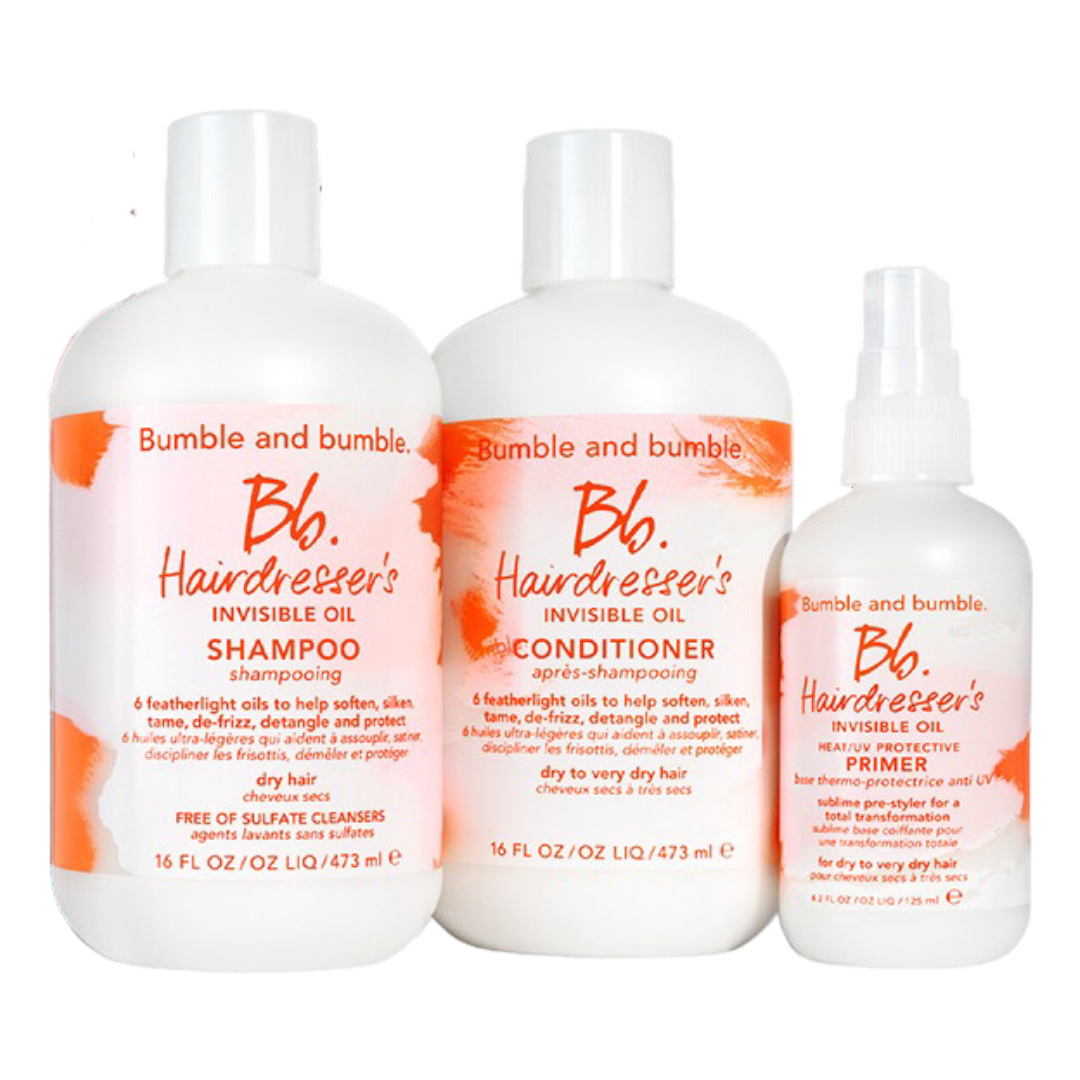Bumble and Bumble Invisible Oil Shampoo 450 ml+Conditioner 450ml+Primer Trio