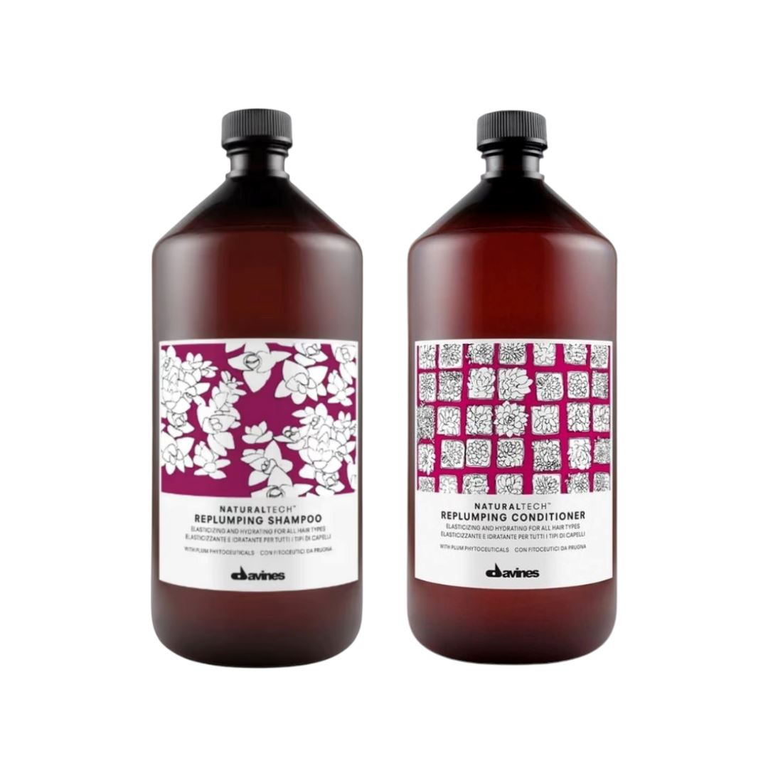 Replumping Shampoo + Conditioner Pro Size Duo -Davines