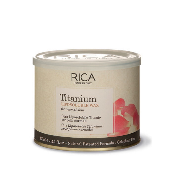 Rica Titanium Rose Liposoluble Wax - Creamy Grip Strip Wax