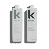 Kevin Murphy Blow Dry Wash + Rinse Pro Duo - Litre Blowout Prep Set for Frizz Control