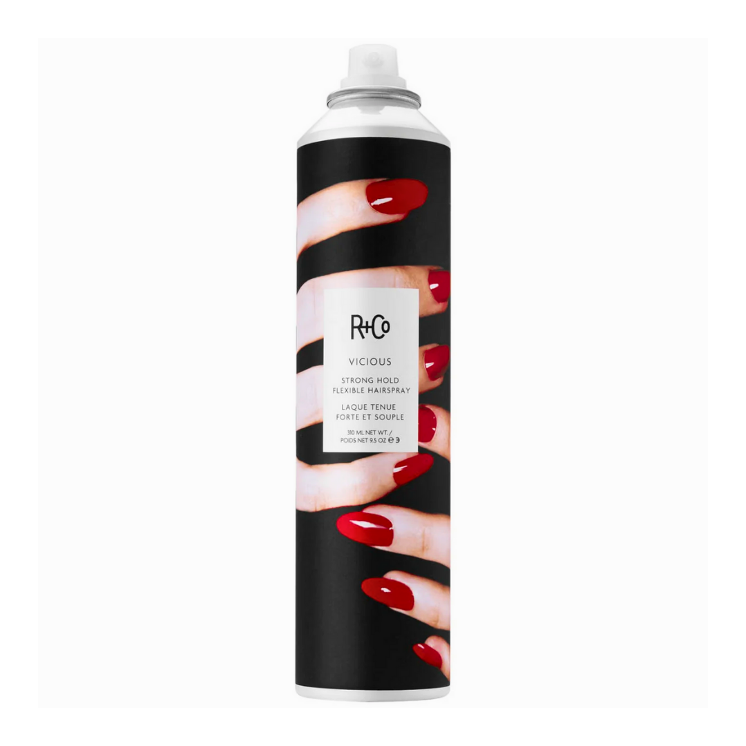 R+Co Vicious Strong Hold Flexible Hairspray | Maximum Hold for Updos + Formal Styles