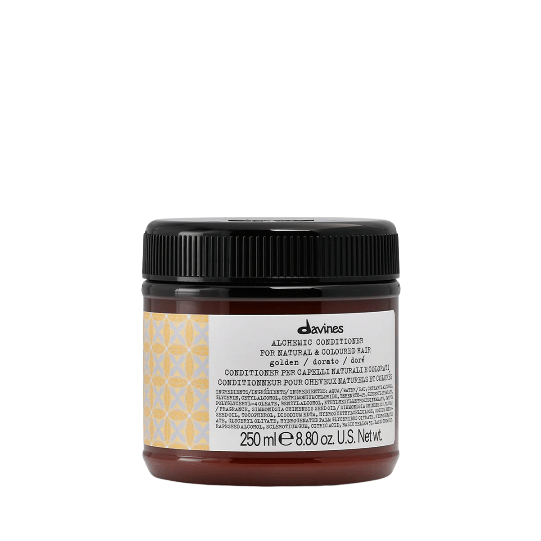Davines ALCHEMIC Golden Conditioner | Colour-Enhancing Conditioner for Golden-Blonde to Honey-Blonde Hair