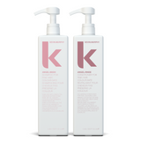Kevin Murphy Angel Wash + Rinse Pro Duo - Litre Volume Set for Fine and Colour-Treated Hair