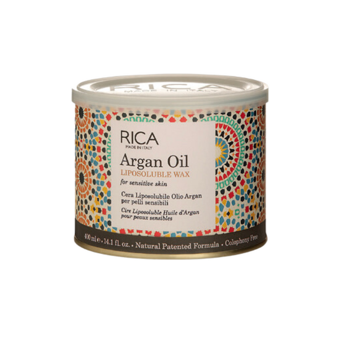 Rica Argan Oil Liposoluble Wax - Soothing Strip Wax for Sensitive Skin