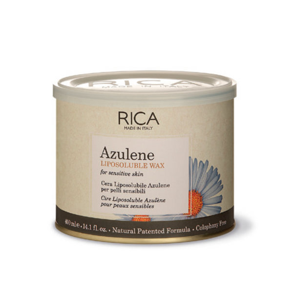 Rica Azulene Liposoluble Wax - Anti-Inflammatory Strip Wax for Sensitive Skin