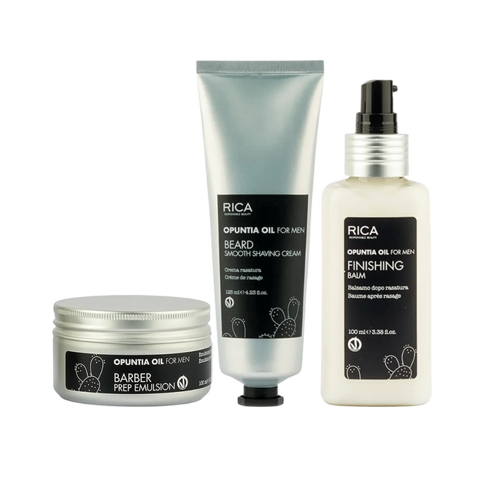 Rica Opuntia Oil for Men Shave + Protect Barber Kit