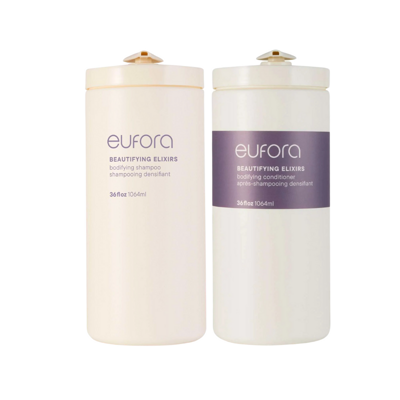 Eufora Bodifying Shampoo + Conditioner 1000ml Pro Duo | Weightless Body + Colour Care — Pro Size