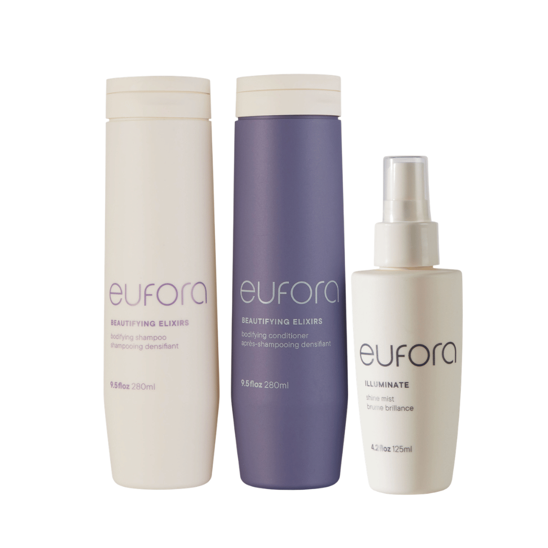 Eufora Bodifying Trio | Weightless Body, Colour Care + Shine for Fine Hair
