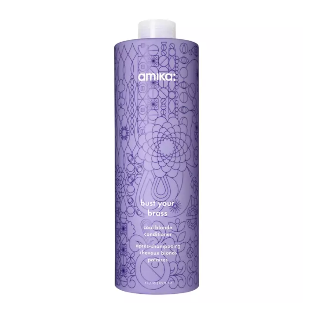 Amika Bust Your Brass Cool Blonde Repair Conditioner | Tone + Hydrate at Moda Salon