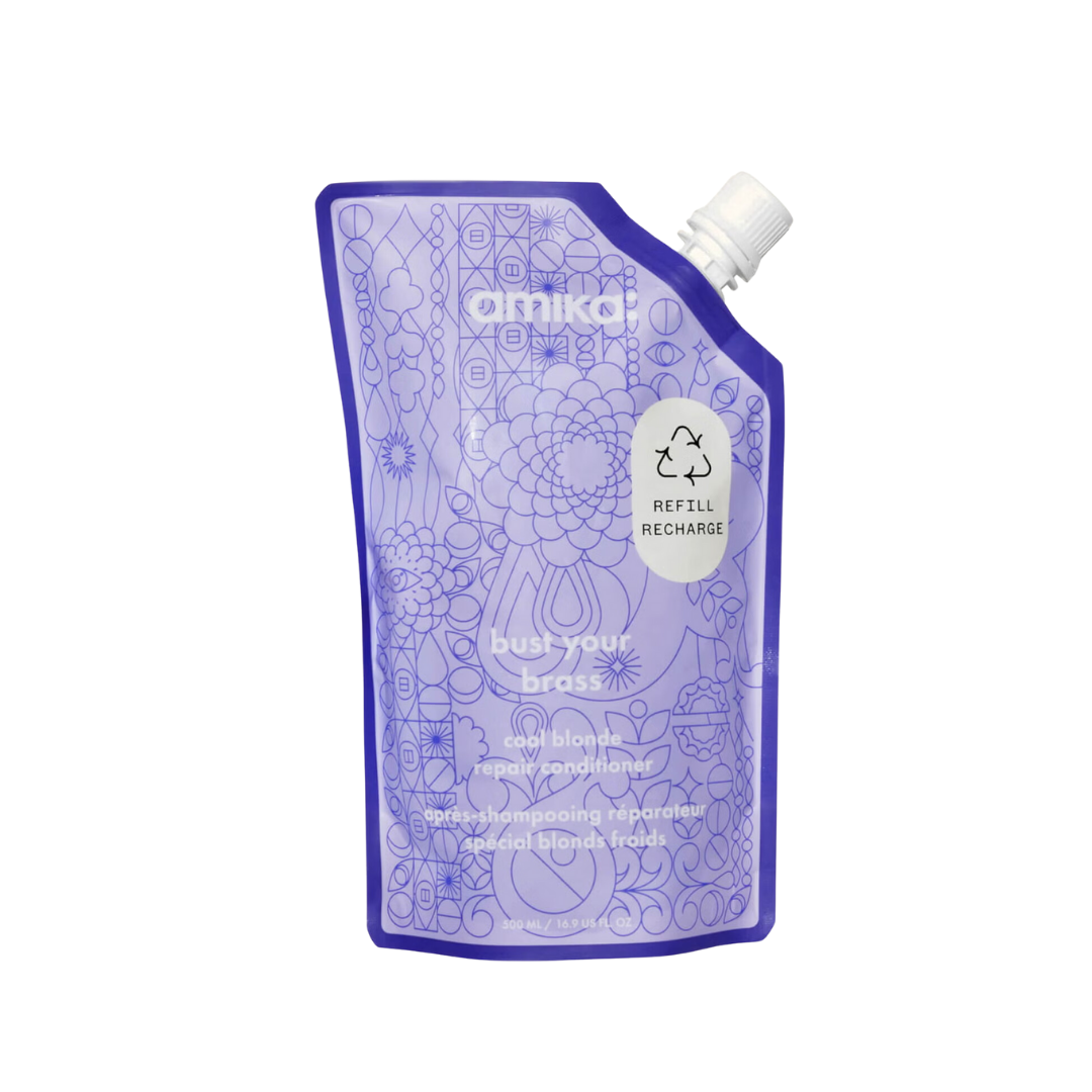 Amika Bust Your Brass Cool Blonde Repair Conditioner | Tone + Hydrate at Moda Salon