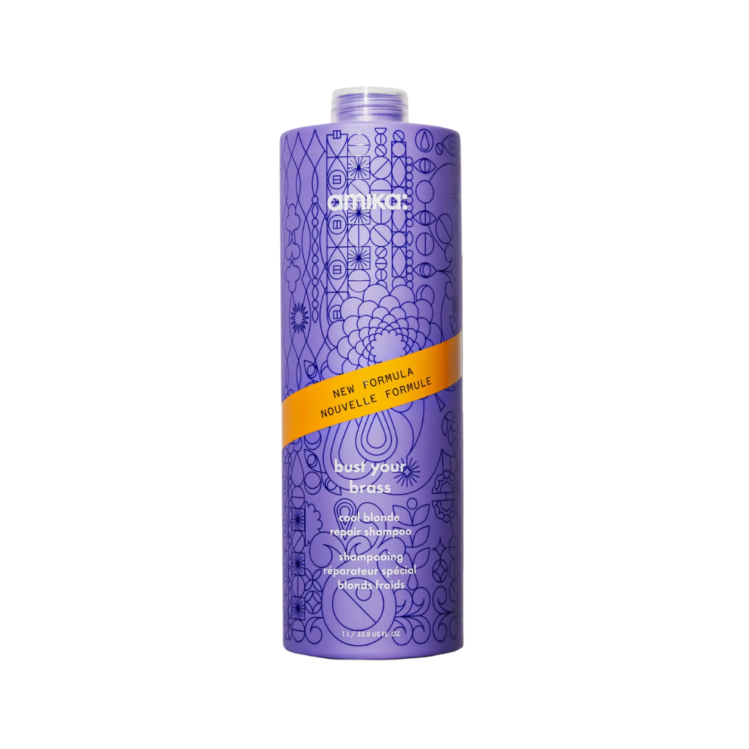 Amika Bust Your Brass Cool Blonde Repair Shampoo