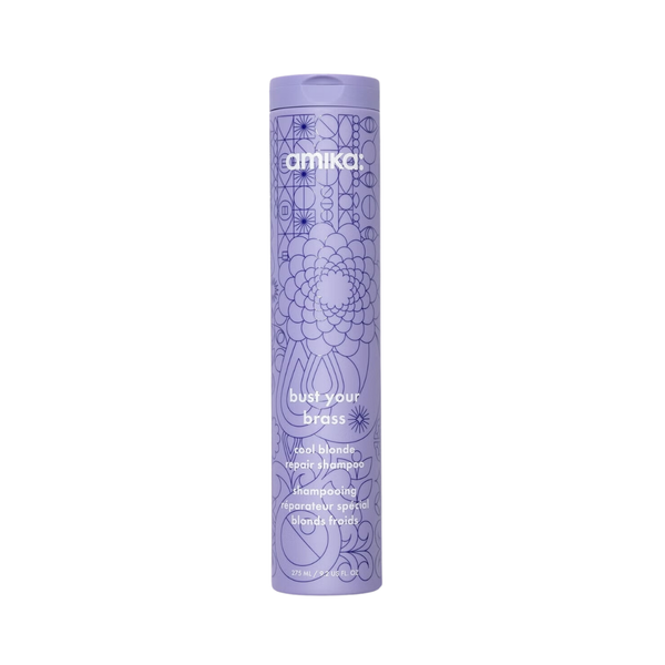 Amika Bust Your Brass Cool Blonde Repair Shampoo | Tone + Strengthen at Moda Salon