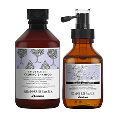 Davines CALMING Duo | Shampoo & Leave-In Serum for Sensitive or Reactive Scalp