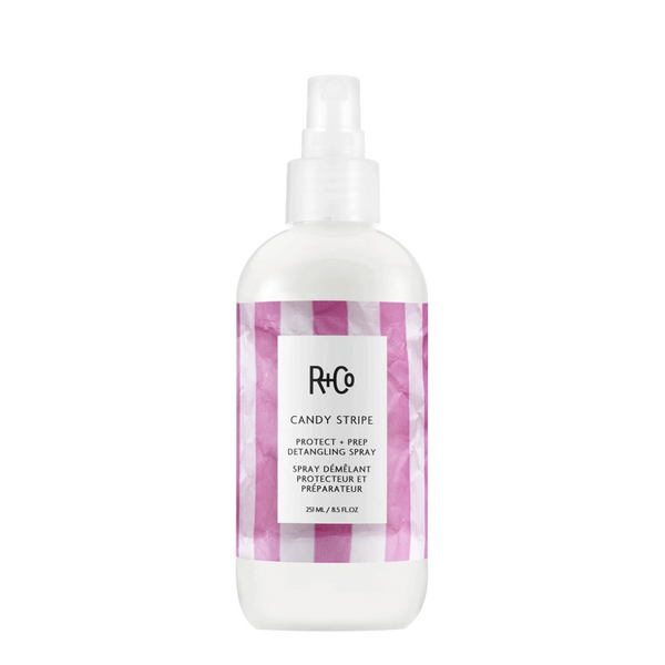 R+Co Candy Stripe Protect Detangling Spray | Detangle + Heat Protection in One