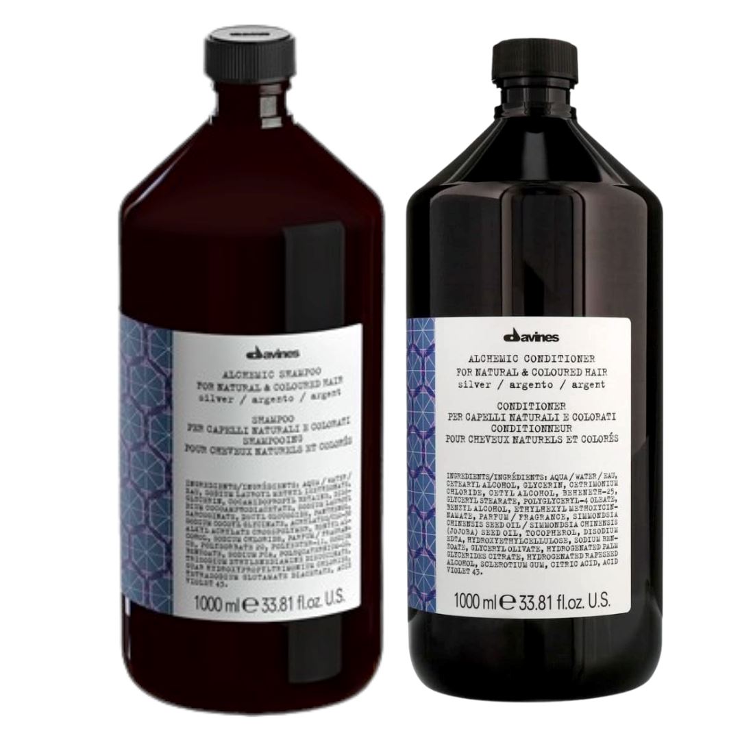 Davines Alchemic Silver shampoo and conditioner duo