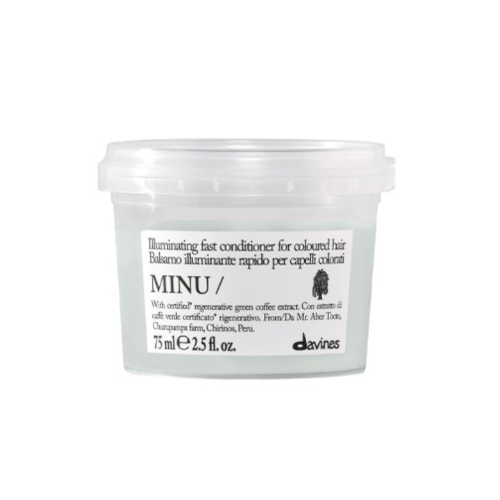Davines MINU Essential Haircare Conditioner | Illuminating Colour-Protective Conditioner for Colour-Treated Hair