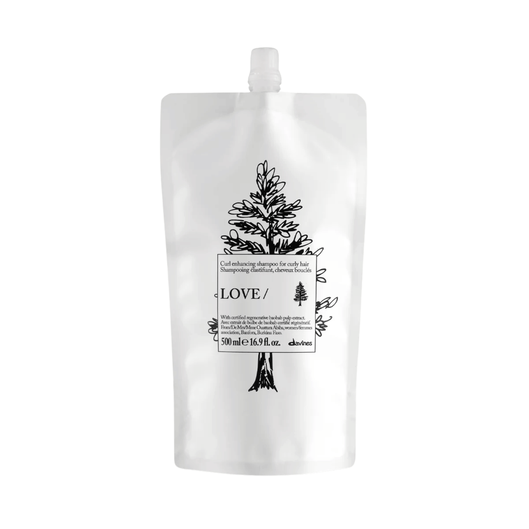 Davines LOVE CURL Shampoo 500ml Refill | Curl-Enhancing Shampoo for Wavy and Curly Hair