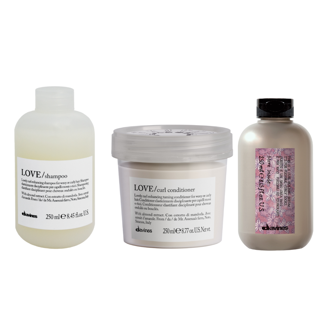 Davines Love Curl + Curl Building Serum Trio