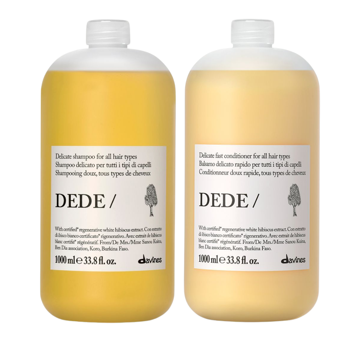 Davines DEDE Shampoo + Conditioner 1000ml Pro Duo | Gentle Daily System for All Hair Types