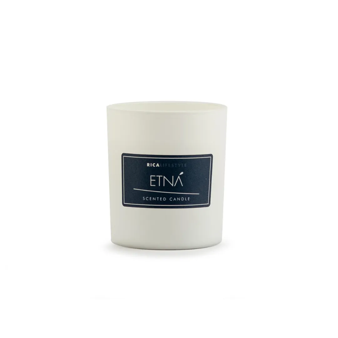 Rica Etna Scented Candle | Floral Amber - Sicilian Home Fragrance