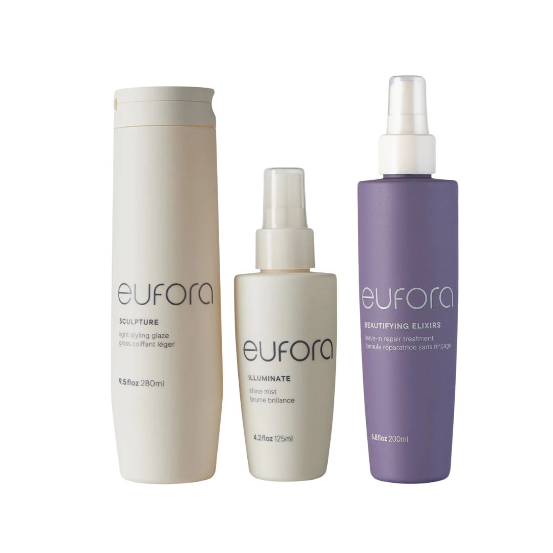 Eufora Color Lock Trio | Heat Protection + Hold + Shine for Colour-Treated Hair