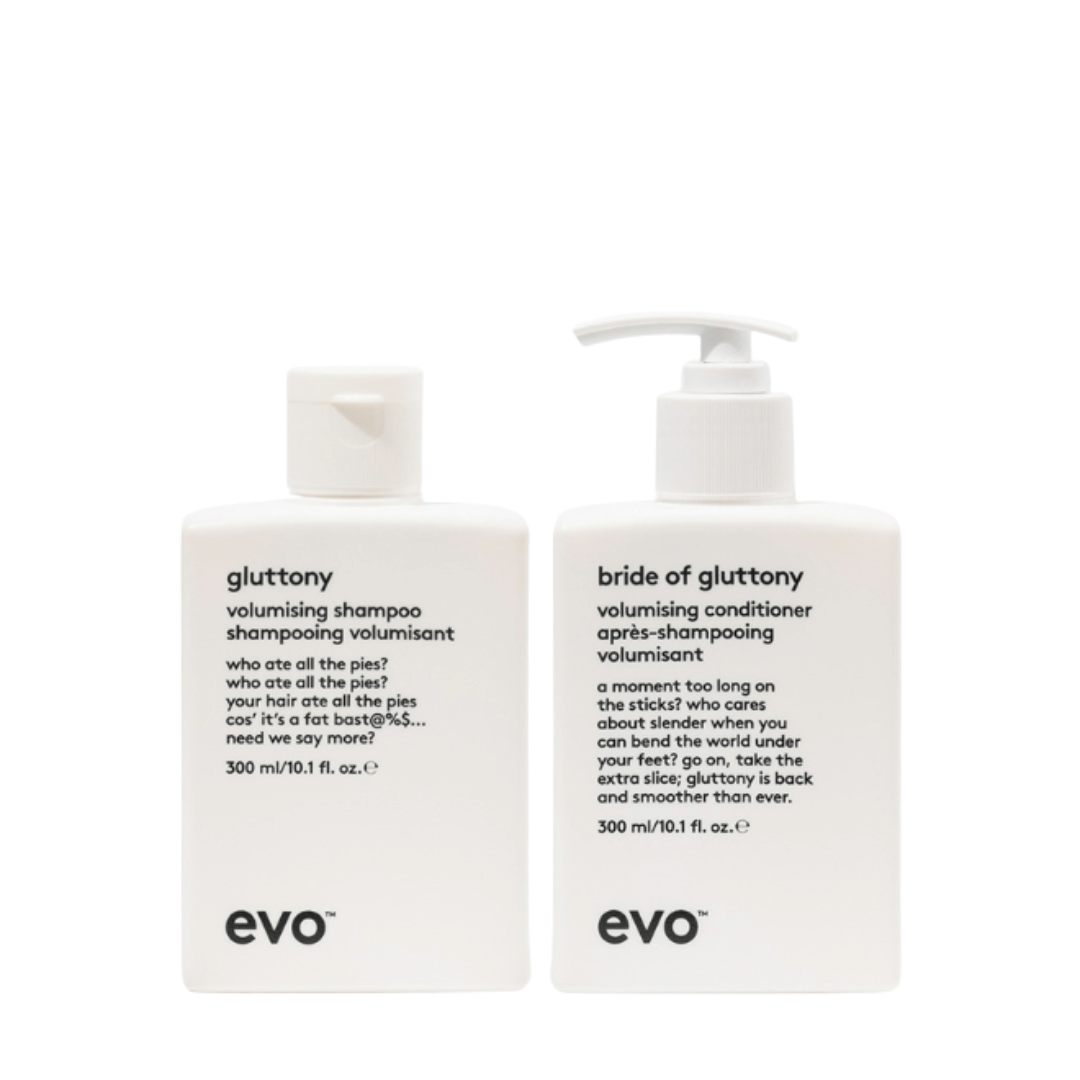 Evo Gluttony Shampoo + Bride of Gluttony Conditioner 300ml duo