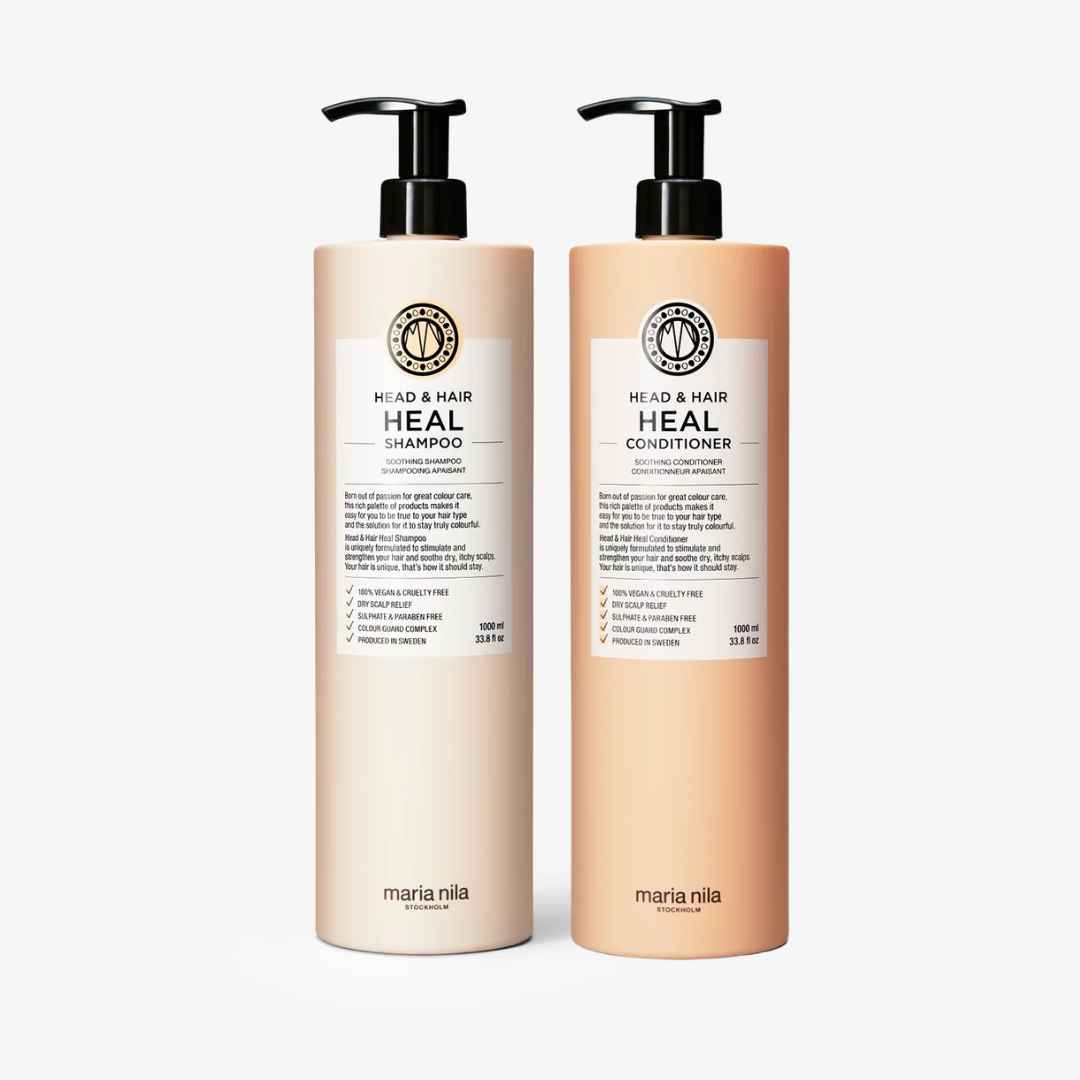 Maria Nila Head & Hair Heal Shampoo & Conditioner Pro-Size Duo - Litre Soothing Scalp Set