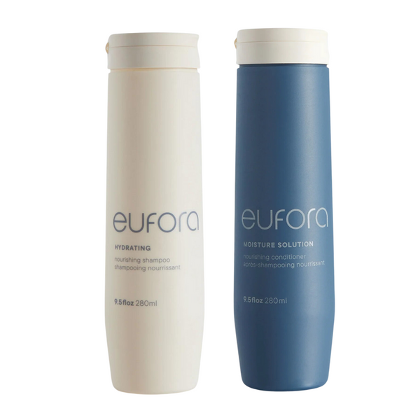 Eufora Hydrating Shampoo and Moisture Solution Conditioner 280ml Duo | Hydration + Moisture Balance
