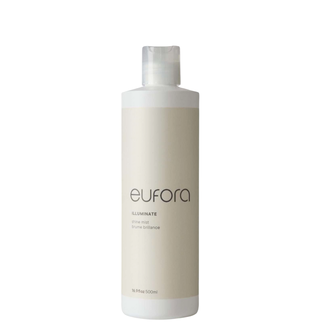 Eufora Illuminate Shine Mist 500ml | Finishing Shine + Humidity Control — Pro Size