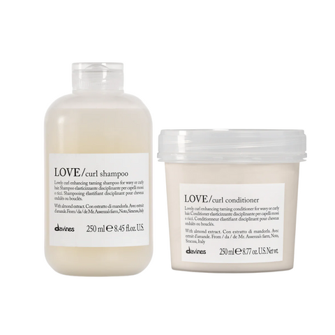 Davines LOVE Curl Shampoo + Conditioner Duo (2 x 250ml) | Hydration & Definition