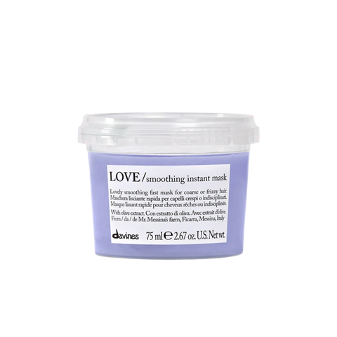 Davines LOVE Smoothing Instant Mask Mini 75ml| 30-Second Frizz Control