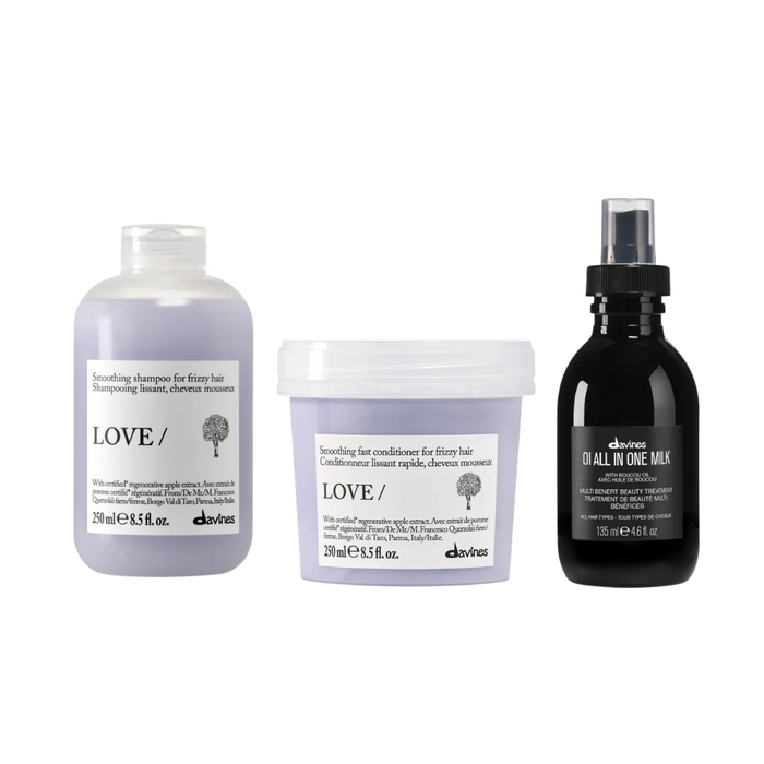 Coffret cadeau LOVE SMOOTHING + OI de DAVINES