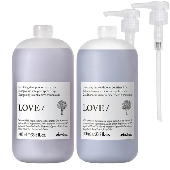 Duo Shampoing + Après-Shampooing Lissant Love Pro Size - Davines