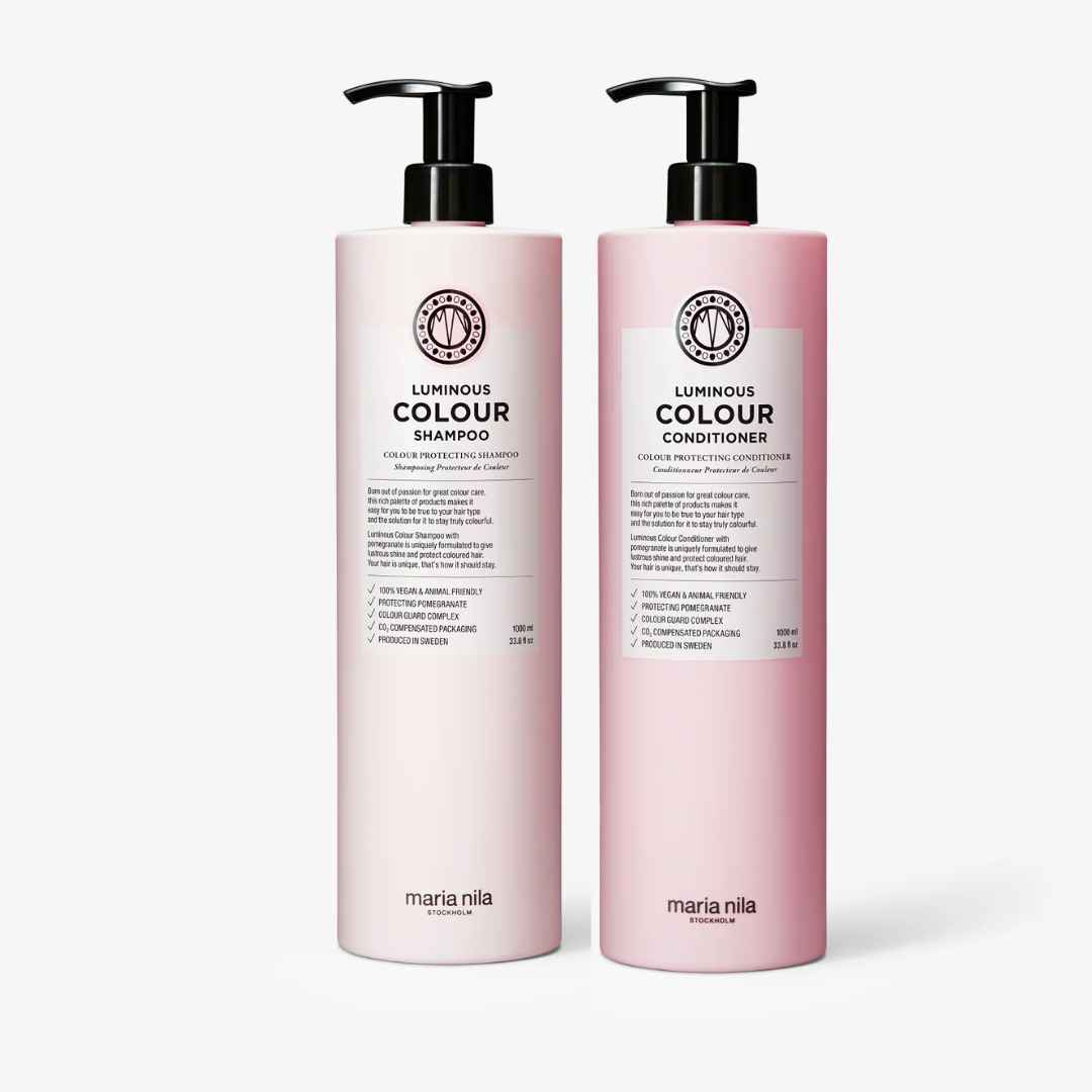 Maria Nila Luminous Colour Shampoo & Conditioner Pro-Size Duo - Litre Colour-Care Set