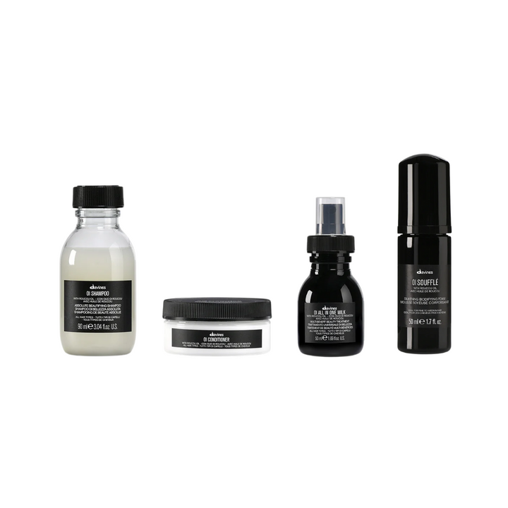 Davines OI Mini Trio | Shampoo, Conditioner, OI Milk & Soufflé
