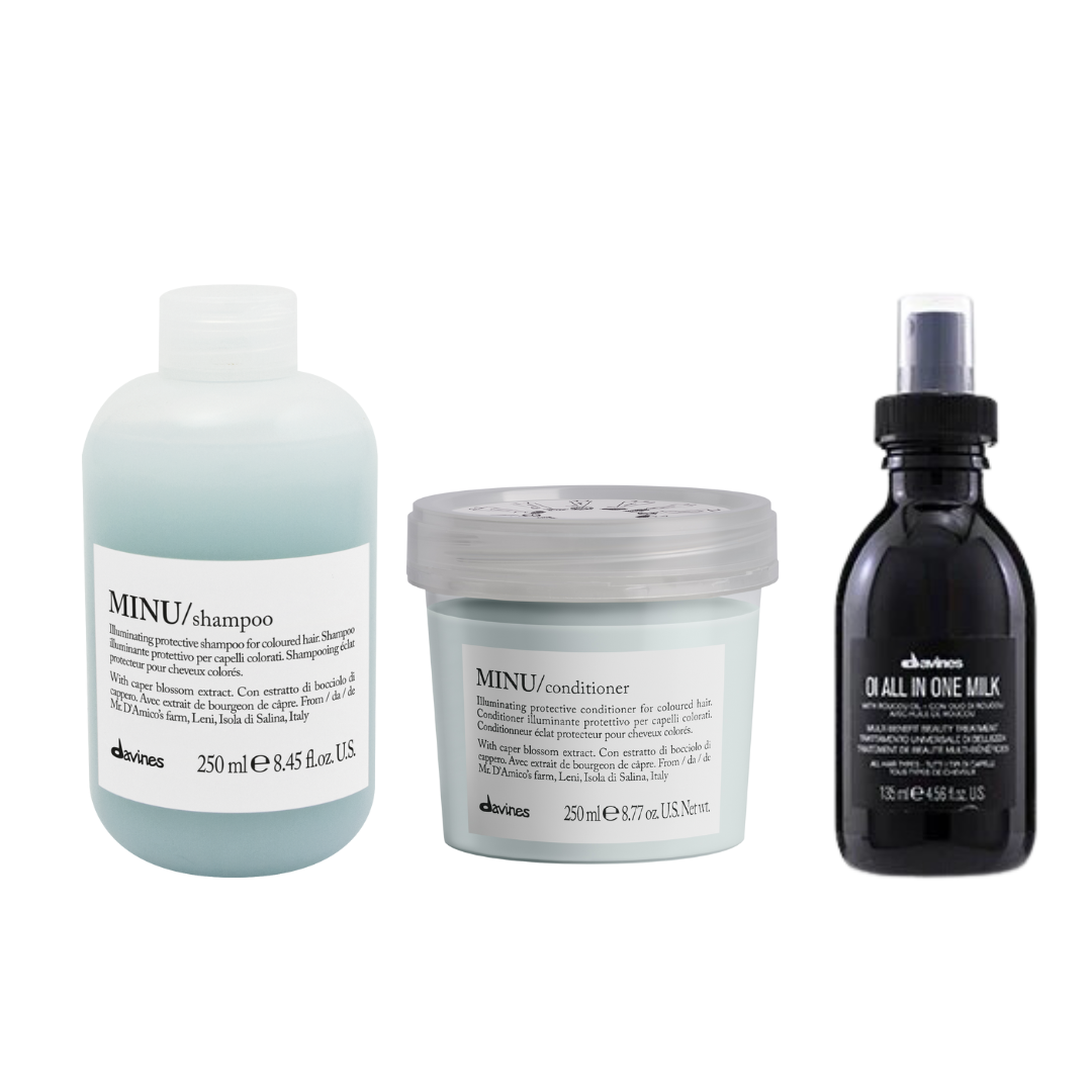 Davines Minu +Oi Milk Trio