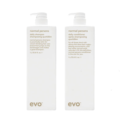 EVO Normal Persons Daily Shampoo + Conditioner Duo | 1000ml Everyday Cleanse
