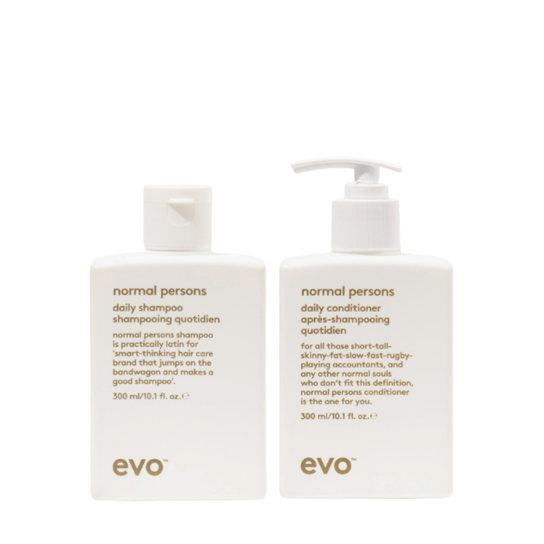 EVO Normal Persons Shampoo + Conditioner Duo | 300ml Everyday Cleanse