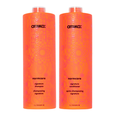 Amika Normcore 1000ml Duo | Signature Shampoo + Conditioner