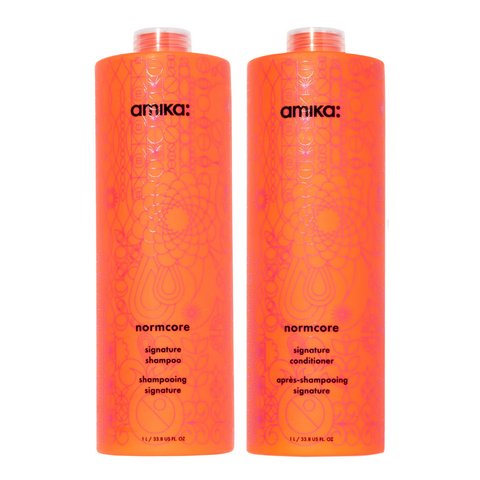 amika Normcore Signature Shampoo + Conditioner – 1000 ml Duo