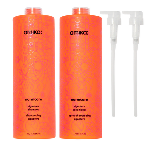 amika Normcore Signature Shampoo + Conditioner – 1000 ml Duo