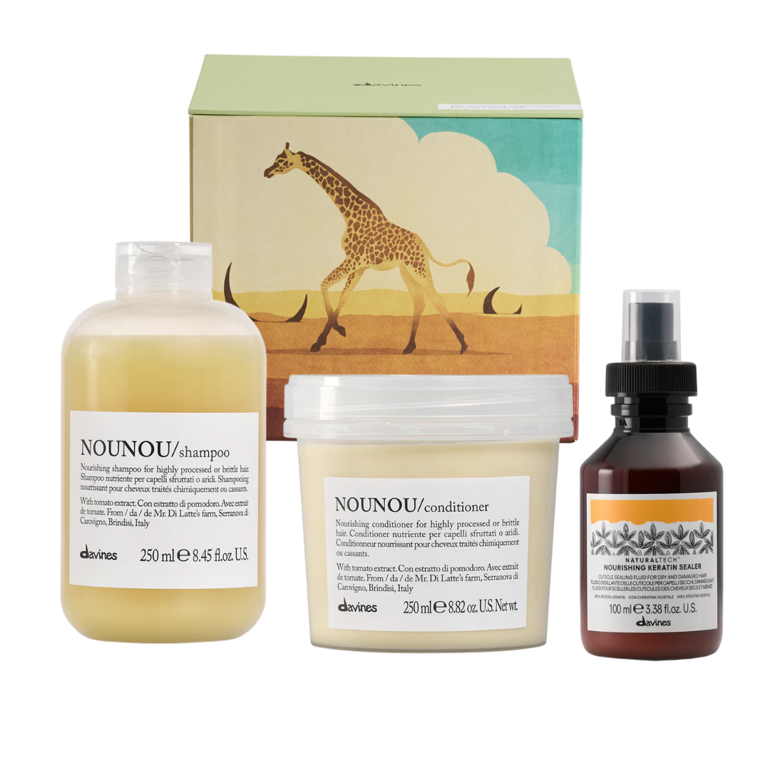 Davines Nounou Care Set | Repair + Shine for Damaged Hair